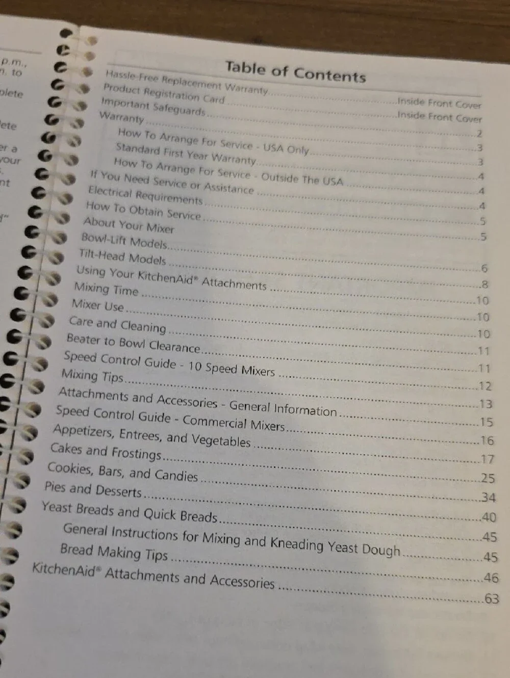 KitchenAid Stand Mixer Instructions and Recipes Booklet Vintage 2001